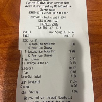 McDonald's - Fast Food Near Me - Clovis, California
