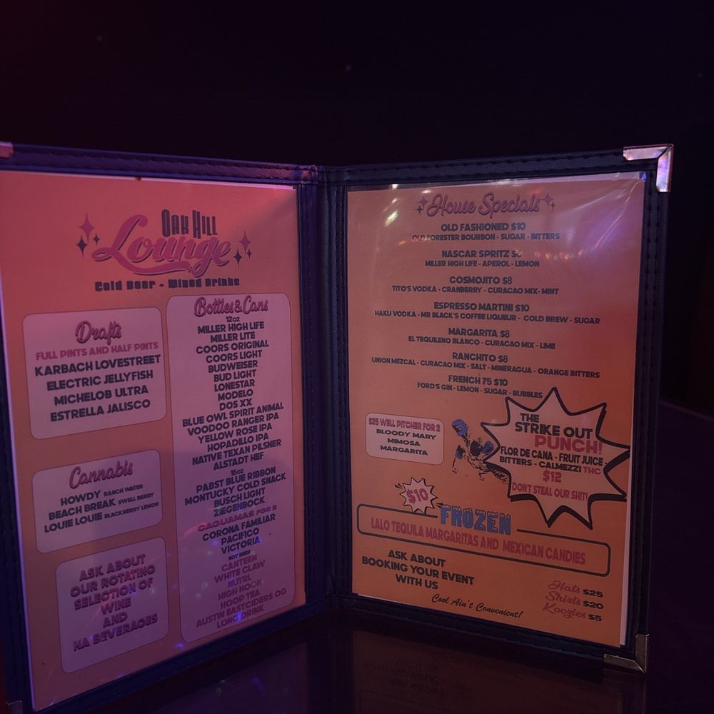 Drink Menu