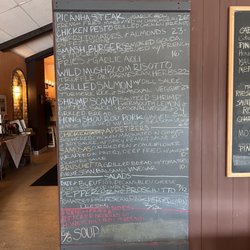 Kingfisher - Dinner menu in chalk