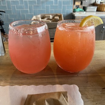 Willow & Whisk - Left: Green Greyhound, Right: Lem-Berry Spritzer - Breakfast & Brunch Near Me - Wyckoff, New Jersey Willow & Whisk - Left: Green Greyhound, Right: Lem-Berry Spritzer - Breakfast & Brunch Near Me - Wyckoff, New Jersey