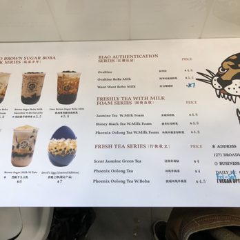 Biao Sugar - Full menu - Bubble Tea Near Me - New York, New York Biao Sugar - Full menu - Bubble Tea Near Me - New York, New York