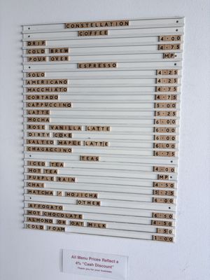 Menu photo 1 Constellation Coffee Los Angeles, CA