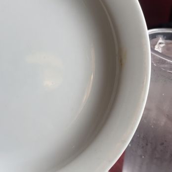 TGI Fridays Waldorf - Dirty plates. Wish I recorded the bottom of the plate my food was on too! - Sports Bars Near Me - Waldorf, Maryland