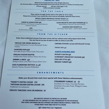Wrigley Mansion - Menu 2/19/23 - changes weekly! - Venues & Event Spaces Near Me - Phoenix, Arizona Wrigley Mansion - Menu 2/19/23 - changes weekly! - Venues & Event Spaces Near Me - Phoenix, Arizona