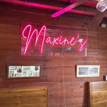 Maxine's Cafe - Back dining areas awesome Maxine's sign! - Breakfast & Brunch Near Me - Los Angeles, California Maxine's Cafe - Back dining areas awesome Maxine's sign! - Breakfast & Brunch Near Me - Los Angeles, California
