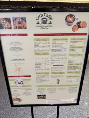 Menu photo 8 Urth Caffe & Bar Los Angeles, CA Menu photo 8 Urth Caffe & Bar Los Angeles, CA
