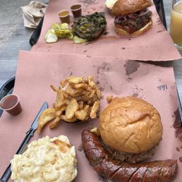 Sandwich and sausage