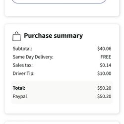 Walgreens - Total showing all items ordered