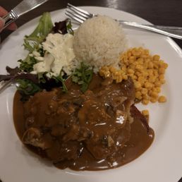 Mushroom Chicken from Liliha bakery! First time trying this out and it did not disappoint! Mushroom Chicken from Liliha bakery! First time trying this out and it did not disappoint!