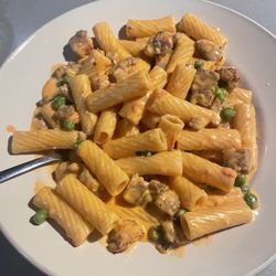 Salvino’s Ristorante - Creamy sausage and peas with rigatoni