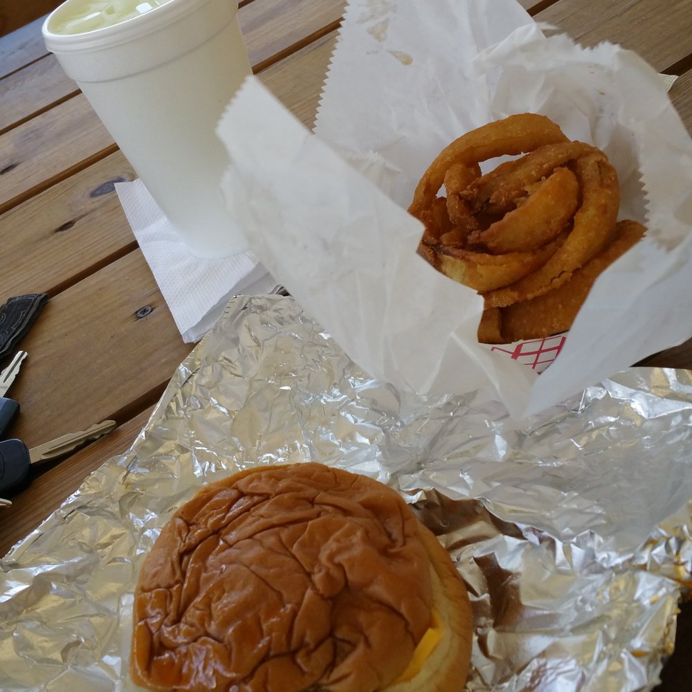 Chief Burger - Love the Jack Burger (this is the small- you can order a large)! - Southern Near Me - Comer, Georgia