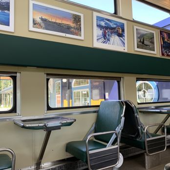 Brew@602 - the interior of a commuter train - Coffee & Tea Near Me - Soldotna, Alaska