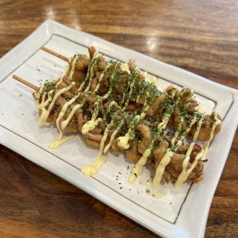 Menya Ramen House - Fried Karaage Kushi (Squid) - Ramen Near Me - Metuchen, New Jersey Menya Ramen House - Fried Karaage Kushi (Squid) - Ramen Near Me - Metuchen, New Jersey