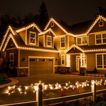 Nite Scapes - a house decorated with christmas lights - Landscaping Near Me - Orem, Utah