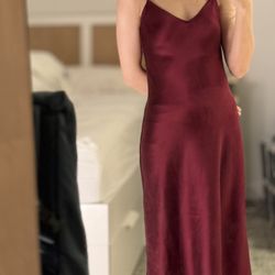 Alts - East 60th - Red dress after taken in from the side and shortened the length