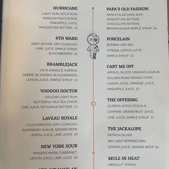 Curio Bistro - Cocktail menu. - Cajun/Creole Near Me - New Orleans, Louisiana Curio Bistro - Cocktail menu. - Cajun/Creole Near Me - New Orleans, Louisiana