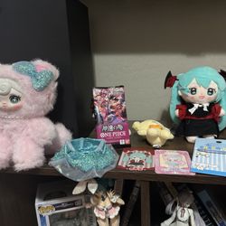 Tokyo Japanese Lifestyle - Plushie from sweet rebel, one piece cards, Sanrio keychain, miku plush blind box, cinnamoroll bracelets (2pack)