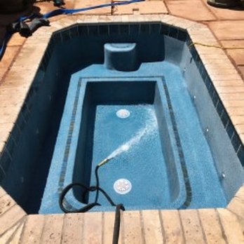 United Pool Service - After: Tile and Plaster done - Pool Cleaners Near Me - Albuquerque, New Mexico