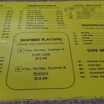 Captain J Seafood - Menu - Seafood Near Me - Chesapeake, Virginia