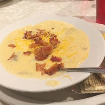 Mel's Hard Luck Diner - Baked potato soup with corn muffin - Diners Near Me - Branson, Missouri Mel's Hard Luck Diner - Baked potato soup with corn muffin - Diners Near Me - Branson, Missouri