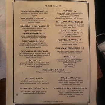 Macaluso's Italian Restaurant - Half the menu! Can't go wrong. - Italian Near Me - Ruston, Washington