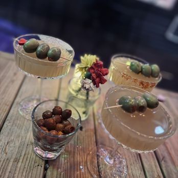 Chifladas - Mexican Martini with Ocho Tequila and some Olive snacks! - Cocktail Bars Near Me - San Antonio, Texas