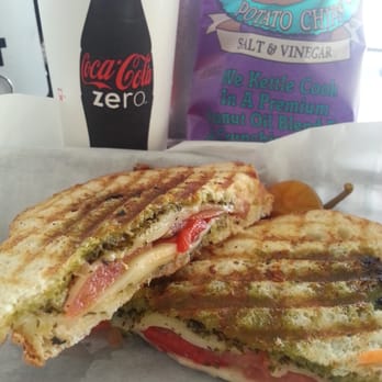 Paninis - Mozarella, tomato, and pesto - Sandwiches Near Me - Signal Hill, California Paninis - Mozarella, tomato, and pesto - Sandwiches Near Me - Signal Hill, California