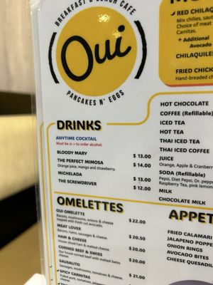 Menu photo 1 OUI Pancake N Eggs Temecula, CA Menu photo 1 OUI Pancake N Eggs Temecula, CA