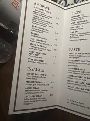 Menu photo 2 Ambra New York, NY