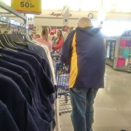 Waiting 8 ppl deep for a gallon of milk. Meijer stinks