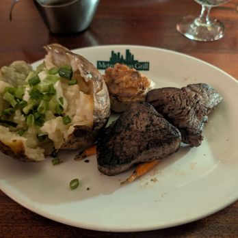 Metropolitan Grill - Filet with baked potato - American Near Me - Seattle, Washington