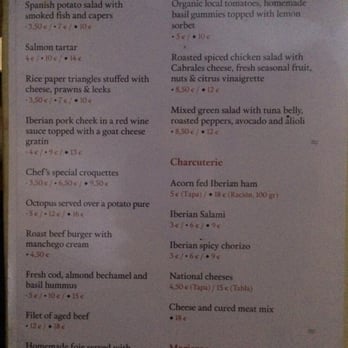 La Azotea - menu - Tapas Bars Near Me - Seville, SE La Azotea - menu - Tapas Bars Near Me - Seville, SE