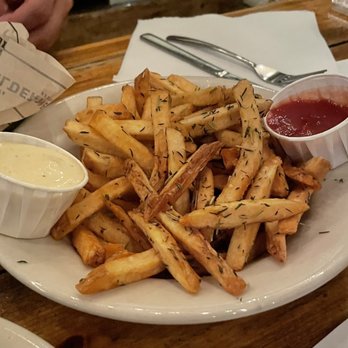 Arizona Wilderness Brewing - Duck Fat Fries with house ketchup and garlic aioli - Breweries Near Me - Gilbert, Arizona
