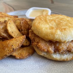 Wendy's - Honey Butter Chicken Biscuit and Seasoned Potatoes