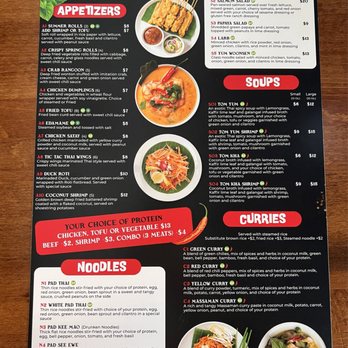 Tic Tac Thai - Menu - Thai Near Me - Spring, Texas