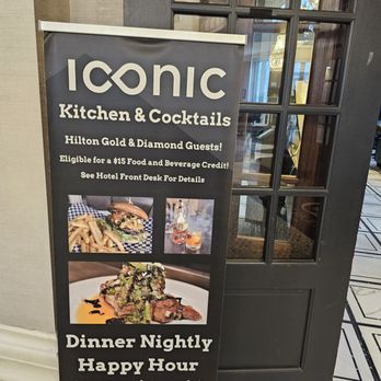 DoubleTree by Hilton Utica - Iconic is the hotel's bar / restaurant. We found better options nearby. - Hotels Near Me - Utica, New York DoubleTree by Hilton Utica - Iconic is the hotel's bar / restaurant. We found better options nearby. - Hotels Near Me - Utica, New York