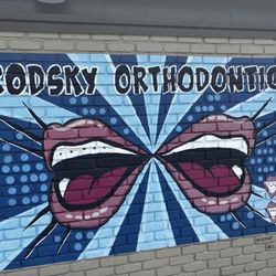 Brodsky Orthodontics - Nice art on the way into the office