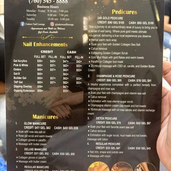 J’adore Nail Lounge - Menu - Nail Salons Near Me - Escondido, California