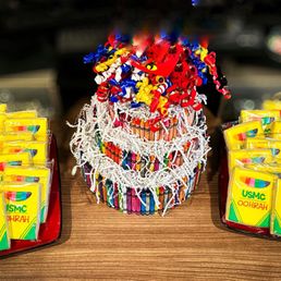 I ordered these cookies to go along with the crayon cake I made for my son's Boot Camp Graduation party. Everyone loved the cookies.