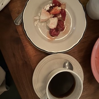 Vin Mon Lapin - Dessert was an amazing combination of cooked/raw berries and  fermented Greek yogurt and an Americano - Wine Bars Near Me - Montreal, Quebec