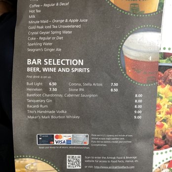 Amtrak - Beverage options (first drink is on Amtrak) - Train Stations Near Me - Austin, Texas Amtrak - Beverage options (first drink is on Amtrak) - Train Stations Near Me - Austin, Texas