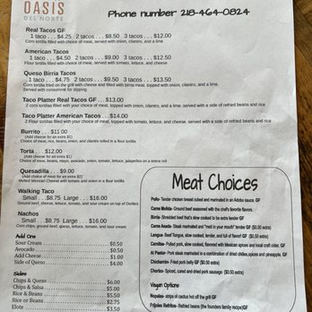 Oasis Del Norte - Tacos Near Me - Duluth, Minnesota