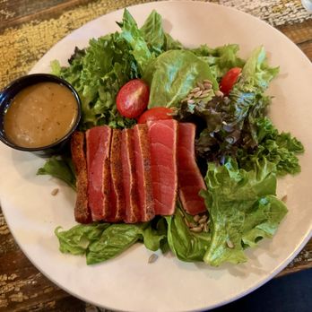 Chubby Trout - Signature Grilled Chicken Salad You can swap chicken for ahi tuna for an up charge. I can't do cheese, but normally it comes with cheese. - Seafood Near Me - Elkhart, Indiana