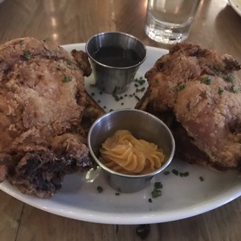 The Sinclair - Chicken and waffles with maple syrup and honey butter - Music Venues Near Me - Cambridge, Massachusetts The Sinclair - Chicken and waffles with maple syrup and honey butter - Music Venues Near Me - Cambridge, Massachusetts