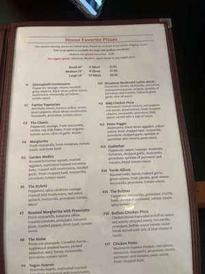 Menu photo 3 Ghiringhelli's Pizzeria Fairfax, CA