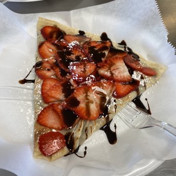 Peace Cream - Strawberry Nutella crepe. Um delicious - Ice Cream & Frozen Yogurt Near Me - Phoenix, Arizona Peace Cream - Strawberry Nutella crepe. Um delicious - Ice Cream & Frozen Yogurt Near Me - Phoenix, Arizona