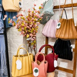 Stylish Melie Bianco Tulip handbags crafted from vegan leather and ethically made materials...