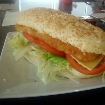 Cafe on Lords - Fish burger with fresh vegs. - Bakeries Near Me - Port Campbell, VIC Cafe on Lords - Fish burger with fresh vegs. - Bakeries Near Me - Port Campbell, VIC