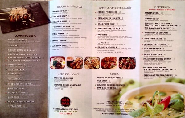 Menu photo 7 Ban Ban Asian Bistro Abington, PA Menu photo 7 Ban Ban Asian Bistro Abington, PA
