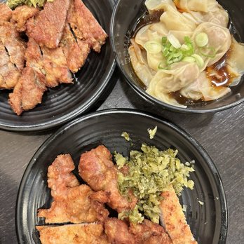 A & J Restaurant - Fried Pork Chop & Spicy Wonton w/Hot Red Sauce (Szechuan Style) - Taiwanese Near Me - Irvine, California A & J Restaurant - Fried Pork Chop & Spicy Wonton w/Hot Red Sauce (Szechuan Style) - Taiwanese Near Me - Irvine, California